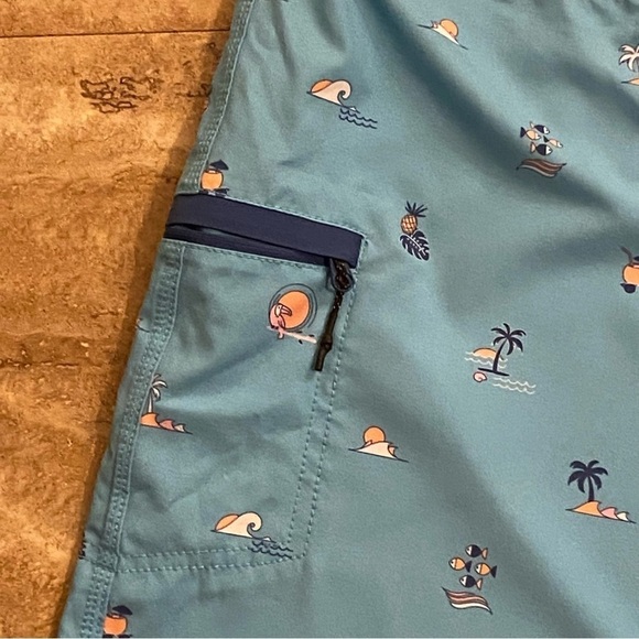 RON JON Surf Shop Men’s Waist 36” Swim Trunks Board Shorts Blue Logo - Picture 7 of 8